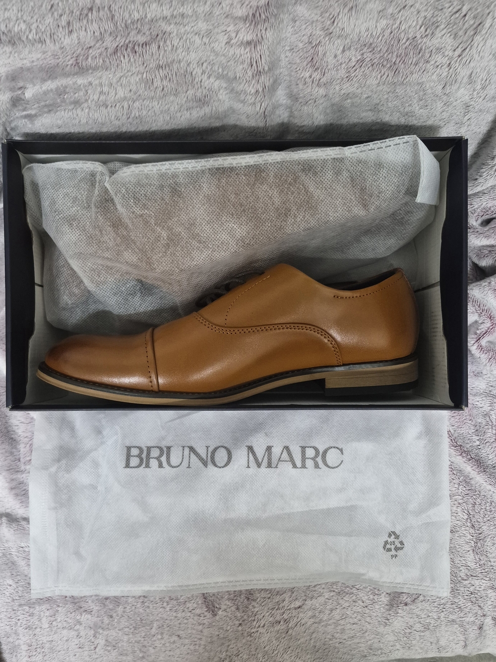 Tan Leather Dress Oxfords